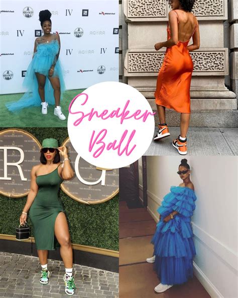 female sneaker ball outfits.